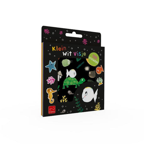 Klein wit visje stickerset. 3+