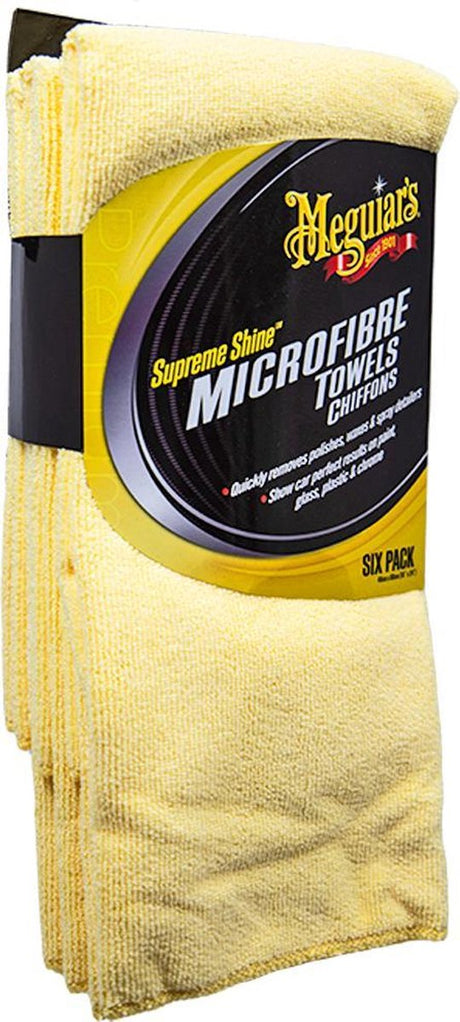 Mikrofibra Meguiar's Supreme Shine - 6 sztuk - lustrzany połysk - ściereczki z mikrofibry