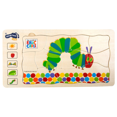 Puzzle Mała Stopa - gąsienica nigdy dość, 36 elementów.