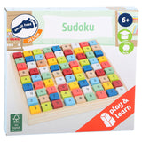 Mała stopa - drewniany kolor gry sudoku, 82dlg.
