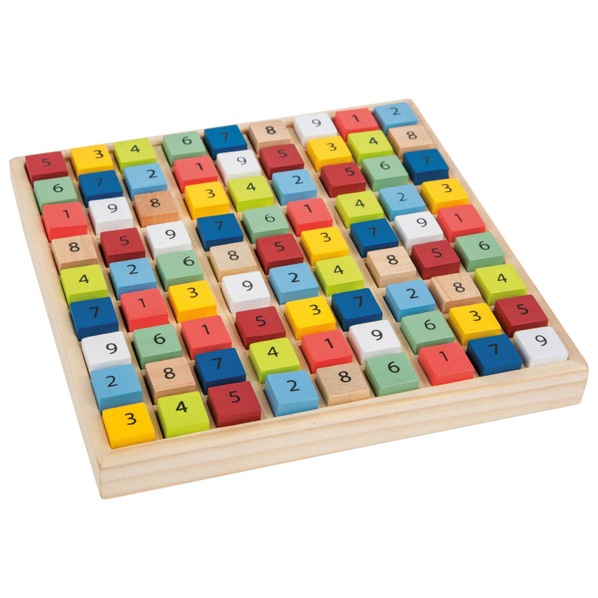 Mała stopa - drewniany kolor gry sudoku, 82dlg.