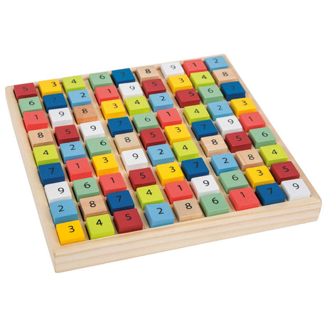 Mała stopa - drewniany kolor gry sudoku, 82dlg.