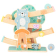 Mała stopa - drewniany knikkerbaan dieren pastel