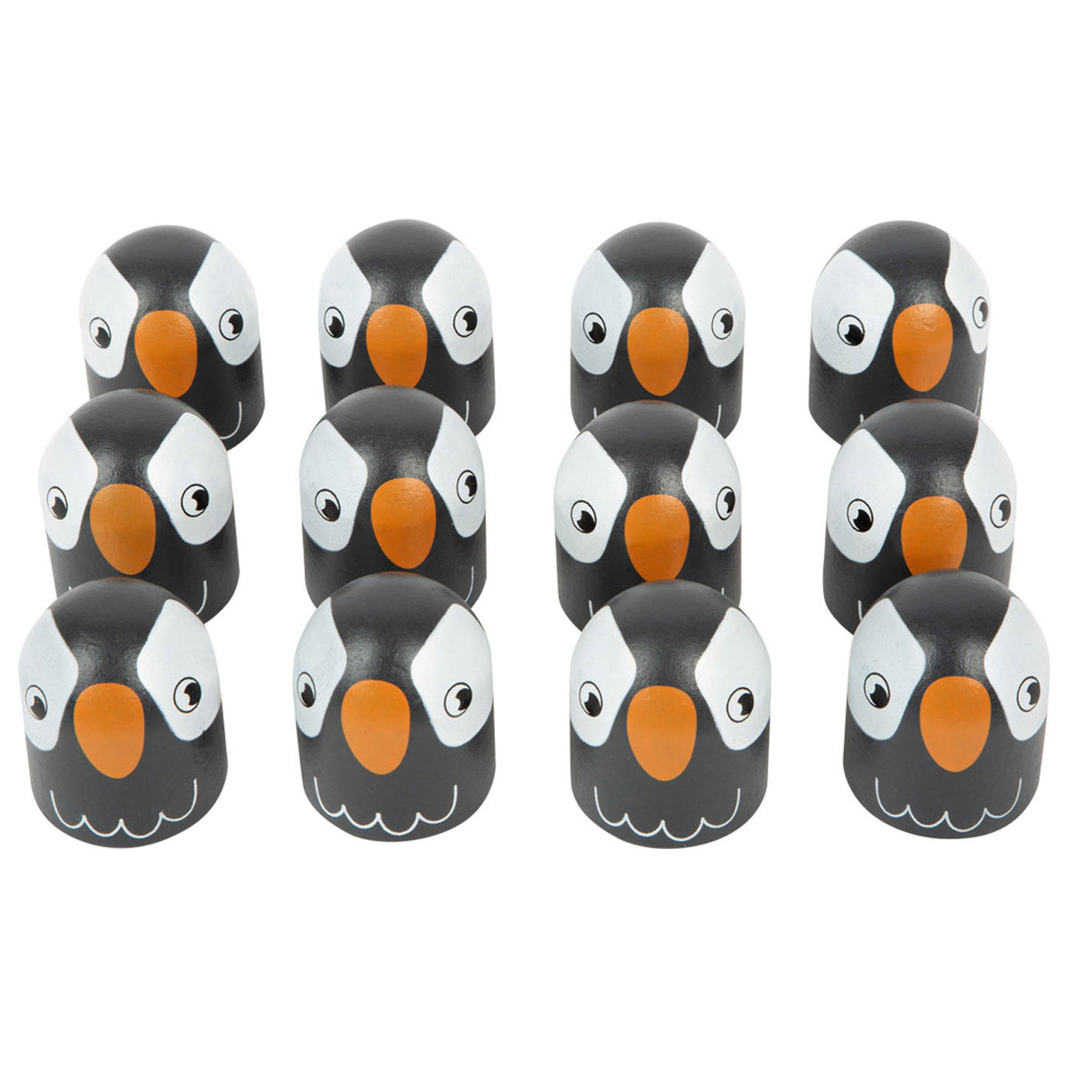 Mała stopa - drewniana memospel Pinguin, 26dlg.
