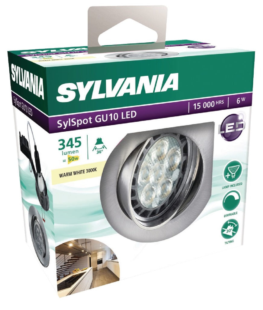 Downlight led Sylvania syl-0053381 6 w 3000 k 345 lm