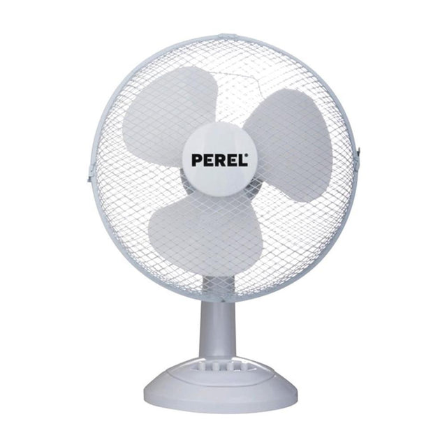 Wentylator stołowy Perel 40 cm biały
