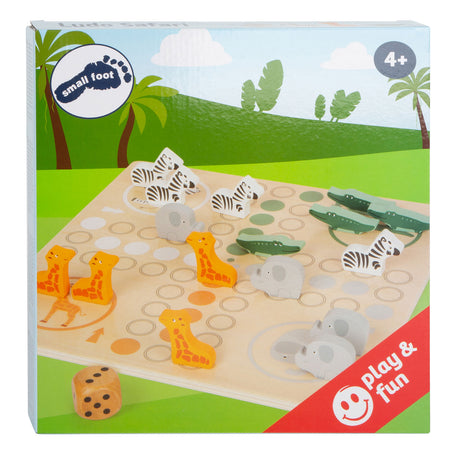 Mała stopa - drewniane safari z grą ludo