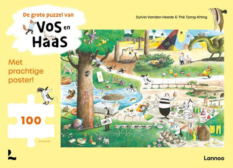 Puzzle Lannoo Wielki Lis i Zając (100 elementów)