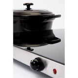 Fritel wt2478 warmhoudplaat xxl 400w zwart zilver