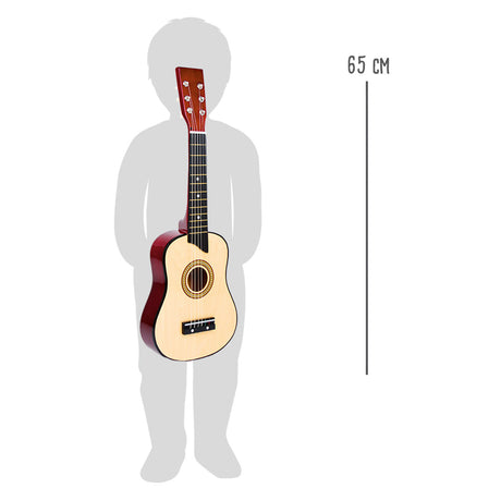 Mała stopka - drewniana gitara klasyczna, 65cm
