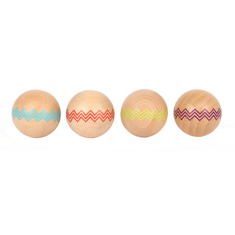 Mała stopa - drewniany Jeu de Boules, 9dlg.