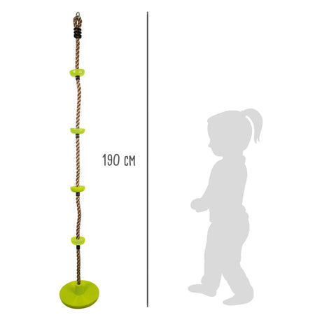Mała stopa - lina wspinaczkowa i huśtawka 2in1 Groen, 190 cm