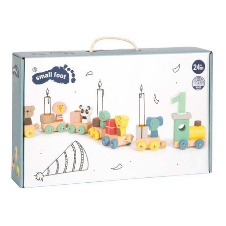 Small foot - drewniany pociąg urodzinowy ze zwierzętami