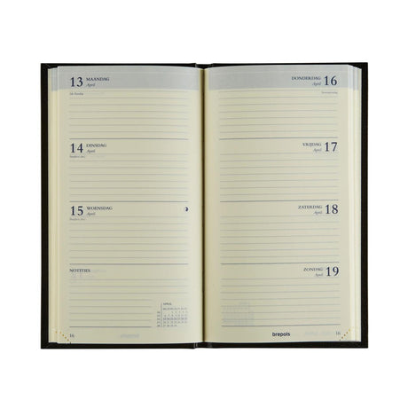 Kalendarz kieszonkowy Brepols Interplan Week NL 2026 Lima Ass 9x16cm