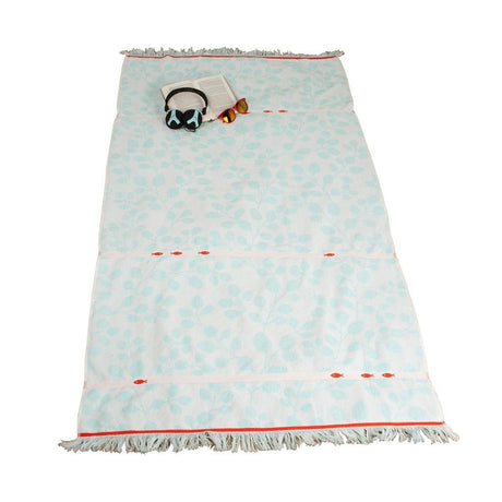 Podstawowy ręcznik plażowy Clarysse z nadrukiem ryb 90x170 cm