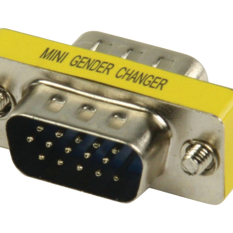 Valueline gchd-mm15p metalowy adapter mini vga hd15p męski - hd15p męski