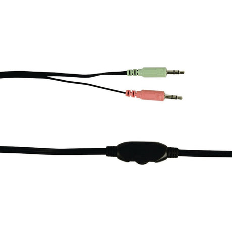 Zestaw słuchawkowy stereo Basicxl bxl-headset1, zielony, czarny