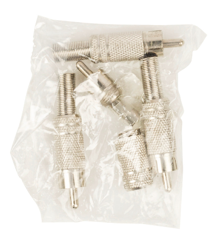 Valueline cc-010 wtyk rca + prt. metal złocony na czerwono