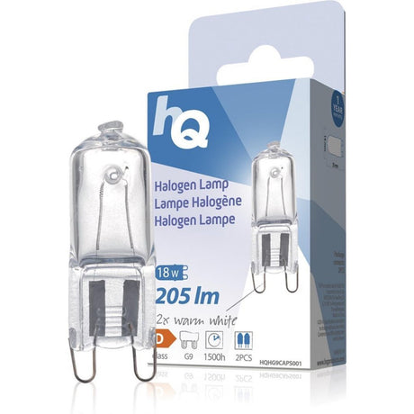 HQ Lampa halogenowa HQ G9 18W 205lm ciepła biel 2 sztuki