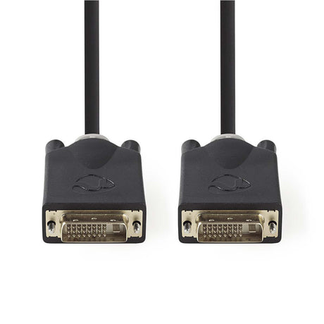 Nedis ccbp32000at20 kabel dvi dvi-d 24+1-pin męski - dvi-d 24+1-pin męski 2,0 m antracyt