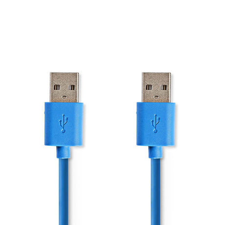 Kabel USB 3.0 Nedis ccgp61000bu20 męski - męski 2,0 m niebieski