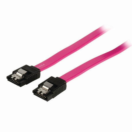 Nedis ccgp73150rd05 kabel do transmisji danych sata 3 gb s sata 7-pinowe żeńskie z blokadą - sata 7-pinowe żeńskie z blokadą 0,5 m czerwony