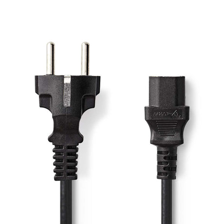 Kabel zasilający Nedis cegp10030bk50 schuko męski - iec-320-c13 5,0 m czarny
