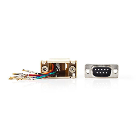 Nedis ccgp52820iv Adapter d-sub d-sub 9-pinowe żeńskie - rj45 (8p8c) żeńskie, kość słoniowa
