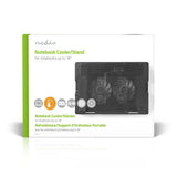 Podstawka pod notebooka Nedis nbcr200bk do 18, uniwersalna, czarna