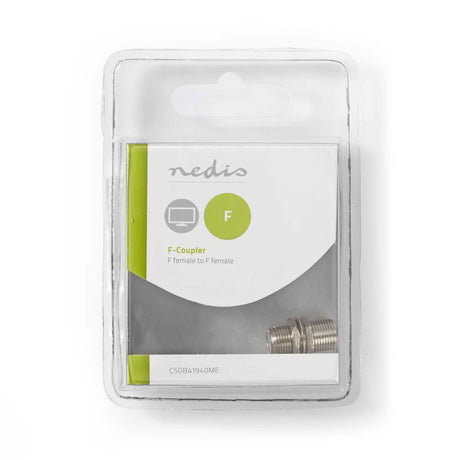 Adapter satelitarny i antenowy Nedis csgb41940me żeński - żeński metalowy