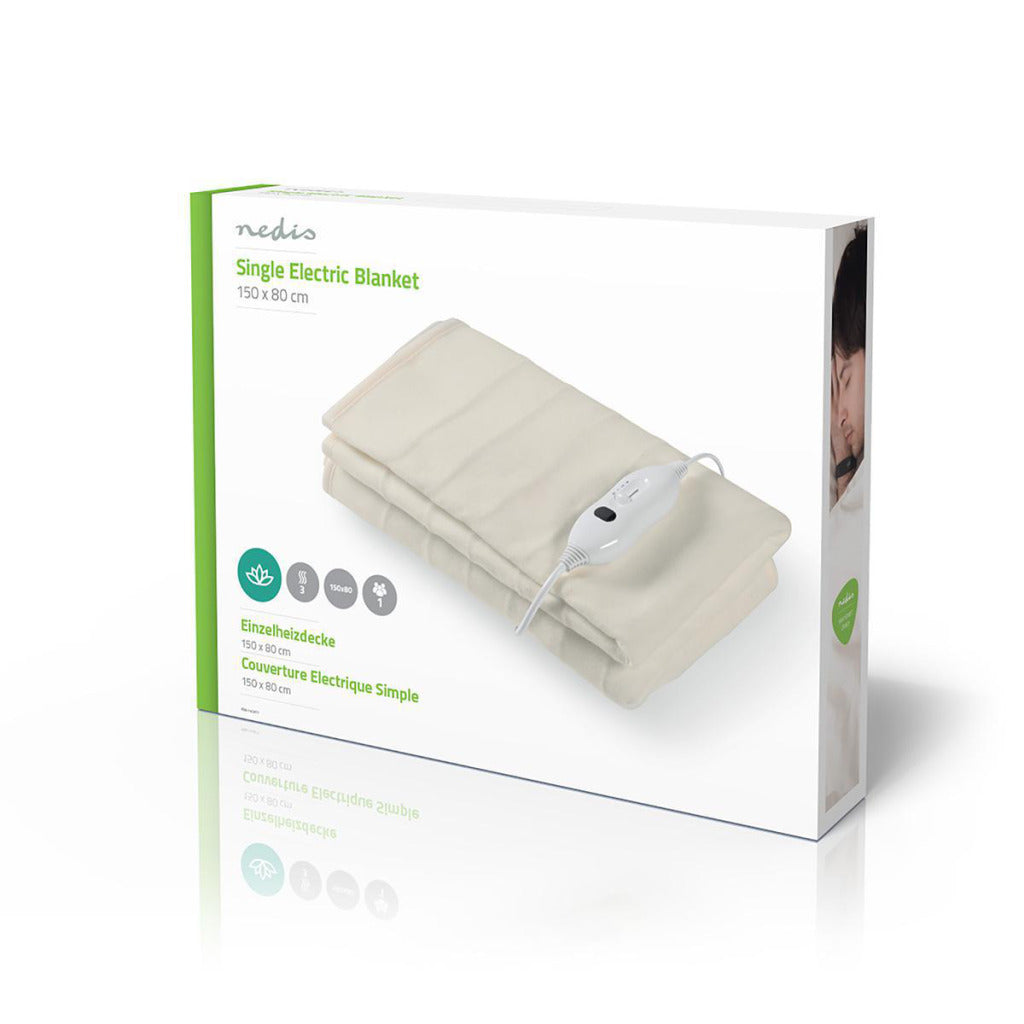 Nedis pebl110cwt1 Koc elektryczny 1-osobowy