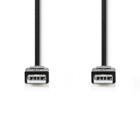 Kabel Nedis ccgt60000bk10 usb 2.0 męski - męski 1,0 m czarny