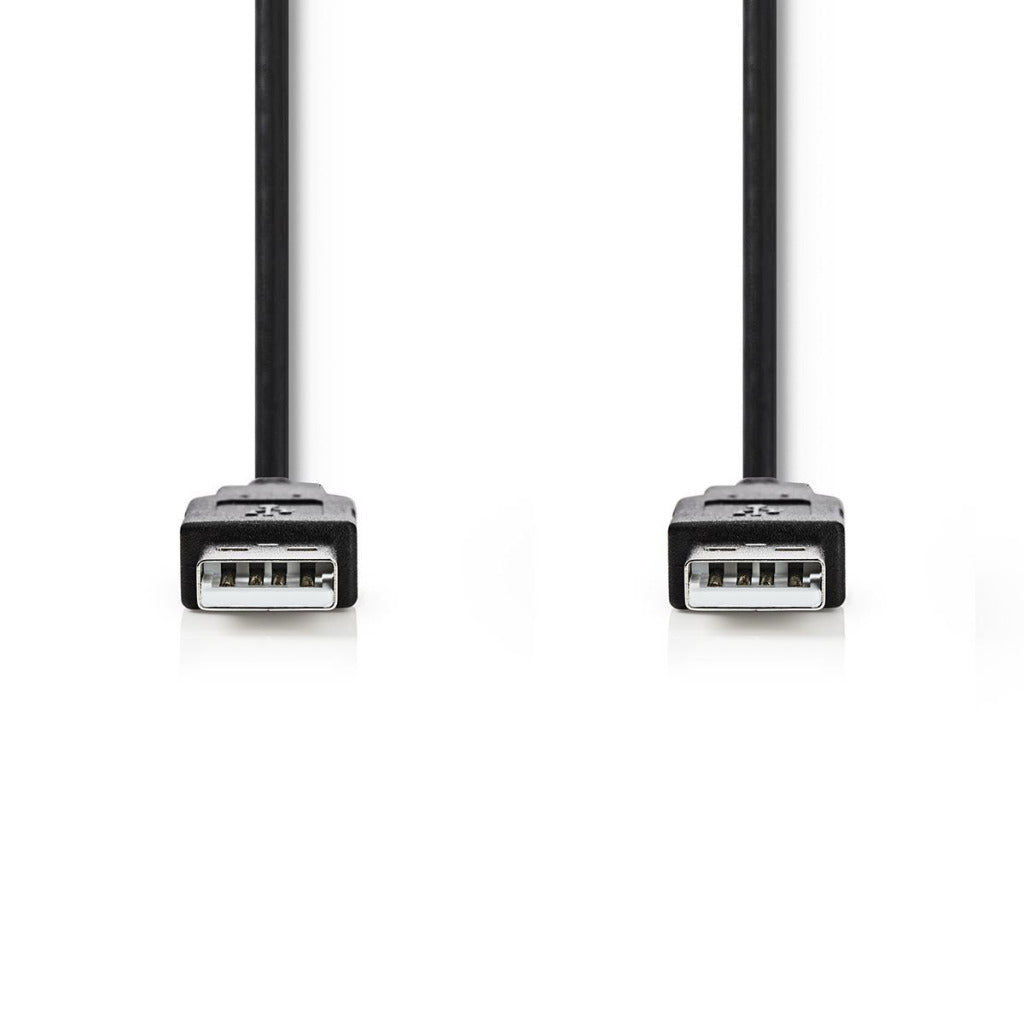 Kabel Nedis ccgt60000bk20 usb 2.0 męski - męski 2,0 m czarny