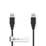 Kabel Nedis ccgt60000bk20 usb 2.0 męski - męski 2,0 m czarny