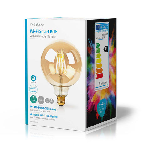 Nedis wifilf10gdg125 inteligentna lampa LED Wi-Fi z żarnikiem e27 125 mm 5 w 500 lm