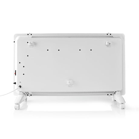 Nedis WiFiHTPL20FWT Inteligentny grzejnik konwektorowy z termostatem WiFi Szklany panel przedni 2000W biały