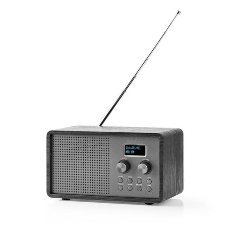 Nedis RDDB5110BK Radio DAB+ 4,5 W FM Zegar Funkcja budzika Czarny