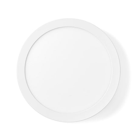 Inteligentna lampa sufitowa Nedis wifilaw20wt Wi-Fi okrągła oslash; 30 cm od ciepłej do chłodnej bieli 1200 lm 18 w smukłym aluminium