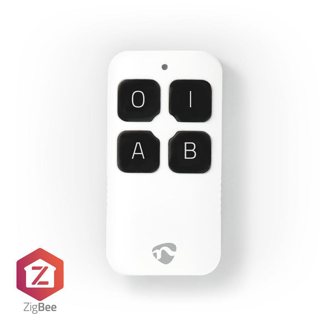 Inteligentny pilot Nedis Zbrc10wt Zigbee z 4 przyciskami i baterią w kolorze białym