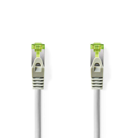 Nedis CCBW85420GY50 Kabel Cat7 S FTP RJ45 Męski RJ45 Męski 5,0 m Okrągły LSZH Szary Okno Box