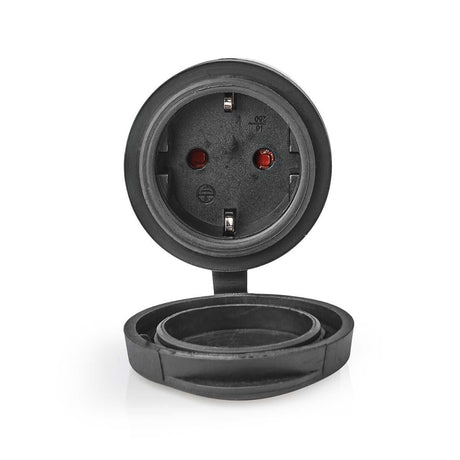 Nedis wifipo110fbk smartlife inteligentna wtyczka wifi ip44 3680w czarna