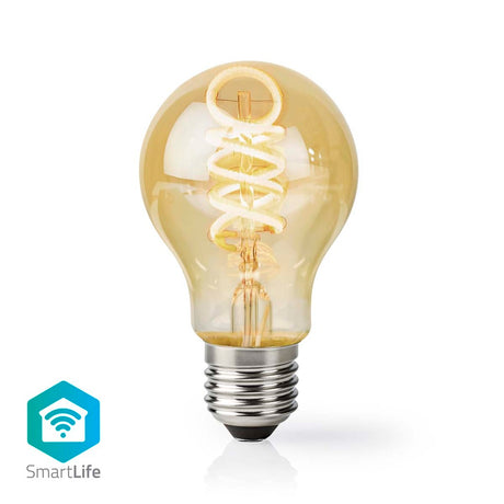 Nedis Wi-Fi LRT10A60 SmartLife Żarówka LED Wi-Fi E27 360 lm 4,9 W Ciepła do Zimnej Białej 1800 - 6500 K Szkło Android Trade; równorzędny iOS