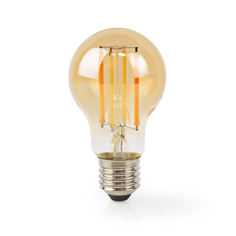 Nedis WiFiLRF10A60 Żarówka LED SmartLife Wi-Fi E27 806 lm 7 W Ciepłe Białe Szkło Android iOS Gruszka
