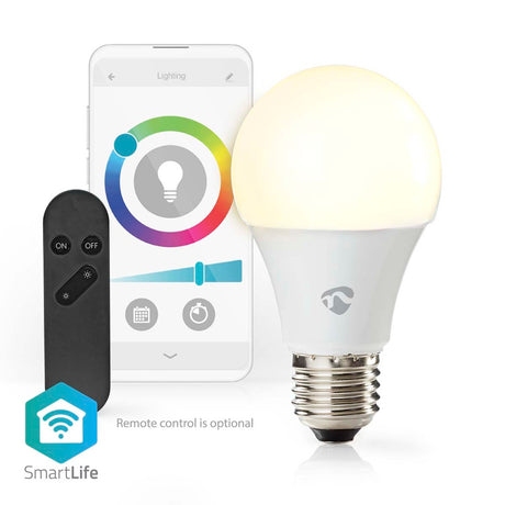 Nedis wifilrc10e27 smartlife wielokolorowa lampa wi-fi e27 806 lm 9 w rgb ciepła do chłodnej bieli android trade; równorzędny iOS
