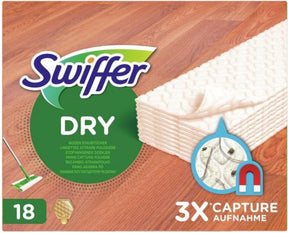Swiffer suche chusteczki do podłóg drewnianych, 18 sztuk