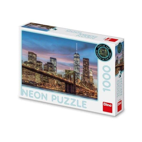 Puzzle Dinotoys Dino - świecące w ciemności Manhattan Nowy Jork - 1000 elementów