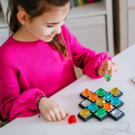 Inteligentne gry Diamond Quest - gra logiczna - 80 edukacyjnych wyzwań górniczych - łamigłówka o kształtach kolorów - gra solo - od 10 lat