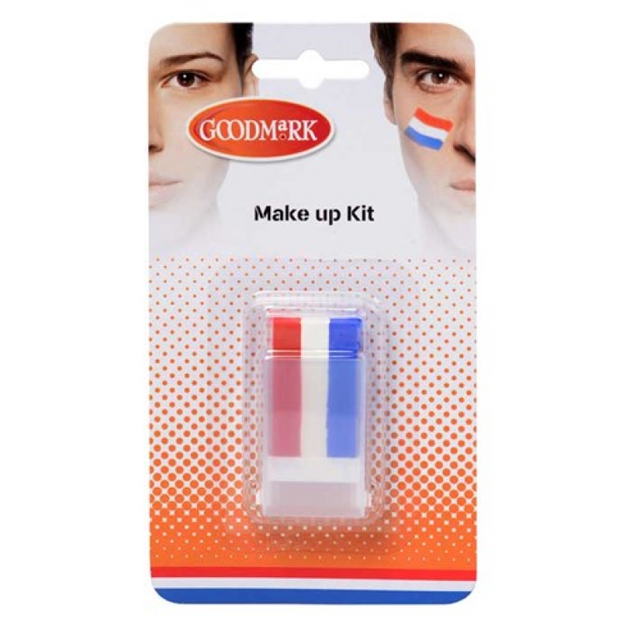 Schminkstick nl rood wit blauw