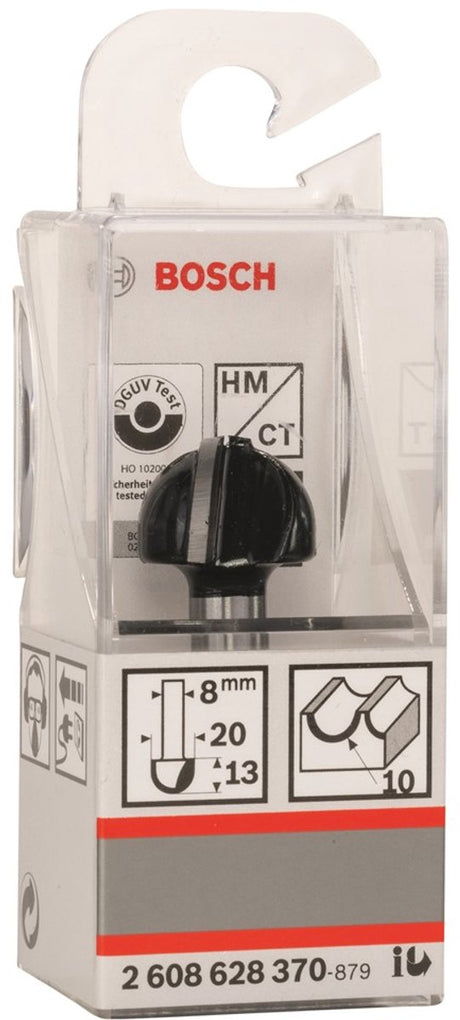 Bosch - frezy profilowe półokrągłe 8 mm, r1 10 mm, d 20 mm, l 12,7 mm, g 46 mm