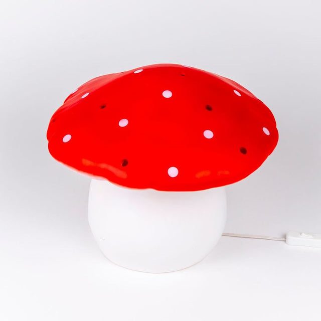 Lampa Egmont grzybkowa czerwona + ściemniacz.